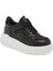 Siyah Deri Kadın Sneaker - K24I1AY67336-A23 Siyah 1