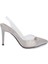 Gri Vegan-Tekstil Kadın Stiletto - K24I1AY67327-A14 3