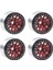 4 Adet 1.9 Metal Beadlock Tekerlek Göbeği Jant 1/10 Rc Traxxas Trx4 SCX10 SCX10-II 90046 SCX10-III AXI03007 D90 Kırmızı (Yurt Dışından) 5
