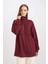 Yarım Fermuarlı Dik Yaka Basic Düz Sweatshirt Tunik D1615AX24AU 4