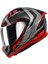 Gıvı 50.8 Racer Siyah-Tıtanıum-Kırmızı Kask 3
