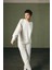 Kadın Soft Touch Uzun Kollu Kesik Detaylı Sweatshirt 2