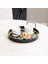 Siyah & Gold Metal Sunum Tepsisi - Modern Servis Tepsisi - Daphne 3