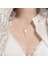 High-End Hafif Lüks Titanyum Çelik Kolye Kadın Niş Tasarımı Sıcak Kız Inci Köprücük Kemiği Zinciri Moda Çok Yönlü Aksesuar (Yurt Dışından) 1