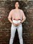 Kadın Toz Pembe Crop Tshirt 1