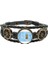 Taze Pinefruit Tropical Fruit Resim Deri Kaplı Ocean Bracelet Wristband (Yurt Dışından) 1
