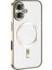 iPhone 16 Plus Kılıf Demre Renkli Silikon Magsafe Wireless Şarj Özellikli Gold 1