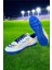Erkek Krampon Dişli Futbol Ayakkabısı Beyaz - Mavi 2