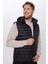 Erkek Slim Fit Dar Kesim Astarlı Rüzgar Geçirmez Cepli Çıkarılabilir Kapüşonlu Şişme Yelek 1