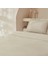 White Collection 120 Tel %100 Pamuk Percale Çift Kişilik Nevresim Takımı Bej 2