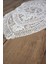 Simli Dantel Kordon Örme Detay Masa Runner Fiskos Örtüsü 100X35 cm 2006-ORTAYVRLK 1