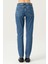 Orta Mavi Normal Bel Patı Fermuarlı Slim Fit Jean Pantolon C 4934-014 4