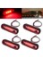 4x Kırmızı 3 LED 3.4 Inç Yan Işaret Işığı Lambası Kamyon Römork Kuyruk Işığı (Yurt Dışından) 2