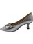 Serenova Kadın Suni Deri Stiletto Ayakkabı - Serenova - Gümüş - 40 2
