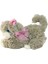 Sevimli Peluş Sesli Yatan Kedi 25 cm 2