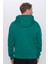 Unisex Oversize Geniş Kesim Pamuklu Yumuşak Dokulu Içi Polarlı Basic Yeşil Kapüşonlu Sweatshirt 5