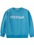 Step By Stamp Baskılı Sweatshirt 9-14 Yaş Mavi 1