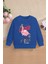 Yeni Sezon Leader Yazılı Taç Filamingo Baskılı Oversize Kapüşonlu Çocuk Sweatshirt 13599 1