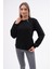Kadın Düz Sweatshirt Üç Iplik Şardonlu Penye 2