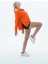 Daily Core - Turuncu Oversize Yarım Fermuarlı Sweatshirt 5