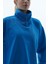 Daily Core - Mavi Oversize Yarım Fermuarlı Sweatshirt 2