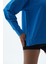 Daily Core - Mavi Oversize Yarım Fermuarlı Sweatshirt 3