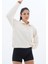 Daily Core - Bej Oversize Yarım Fermuarlı Sweatshirt 1