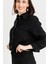 Crop Ceket Pantolon Takım – Siyah 5