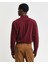 Erkek Bordo Regular Fit Düğmeli Yaka Kadife Gömlek 3230228.638 2