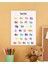 Harfler Çocuk Türkçe Eğitim Tekli Pvc Poster 30X42 cm 1