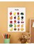 Fruits-Meyveler Ingilizce Çocuk Eğitim Tekli Pvc Poster 30X42 cm 1