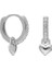 Kalp Halka Küpe 717040 Silver 1