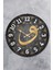 Şık Cam Bombe Duvar Saati, Sessiz Mekanizma, 36 cm, Siyah, Modern, Oval Tasarım 1