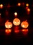 Cadılar Bayramı Özel 3'lü Bal Kabağı Seti Tealight Mum Işıklı Ev ve Ofis Dekoru 2