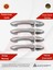 Ford Focus 1 Hb 5d/sd Kapı Kolu 4 Parça 1998-2005 Krom Paslanmaz Çelik 2
