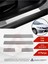 Honda Civic Sd Kapı Eşiği 4 Parça 2012-2016 Krom Paslanmaz Çelik 1