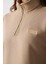 Bej Yarım Fermuarlı Maura Sweatshirt - Saude Koleksiyonu 3