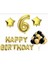 Parti Uzmanı 6 Yaş Happy Birthday Gold Set Doğum Günü Parti 1