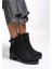 Lilixipha Kadın Toka Detaylı Lastikli Topuklu Bot 0012730 1