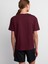 30312 Dekoratif Dikişli Bisiklet Yaka Tshirt-Bordo 2