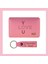 Pembe Renk, I Love You Sevenler Için, Isme Özel Cüzdan ve Anahtarlık Set, Efsane Hatıra Set 2