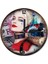 30 Cm Çap Harley Quinn Temalı Yuvarlak Güzellik Baskılı Duvar Saati Beyaz 1