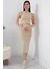 Halter Yaka Crop ve Etek Triko Ikili Takım 2737 4