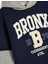 Kapşonlu Sweatshirt Renk Bloklu Brooklyn Baskılı Uzun Kollu Şardonlu 3