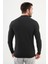 Dokulu Antrasit Slim Fit Fermuarlı Yarım Balıkçı Yaka Erkek Triko Kazak 3
