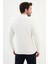 Dokulu Ekru Slim Fit Fermuarlı Yarım Balıkçı Yaka Erkek Triko Kazak 3