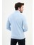 Dokulu Mavi Slim Fit Yarım Balıkçı Yaka Erkek Triko Kazak 3