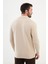Desenli Bej Slim Fit Erkek Triko Ceket 3