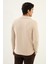 Desenli Bej Slim Fit Erkek Triko Ceket 4
