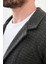 Desenli Antrasit Slim Fit Erkek Triko Ceket 2
